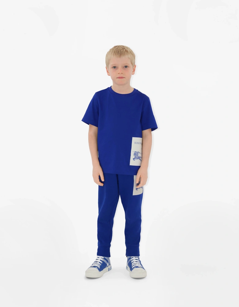 Boys EKD Label Sidney Joggers in Blue