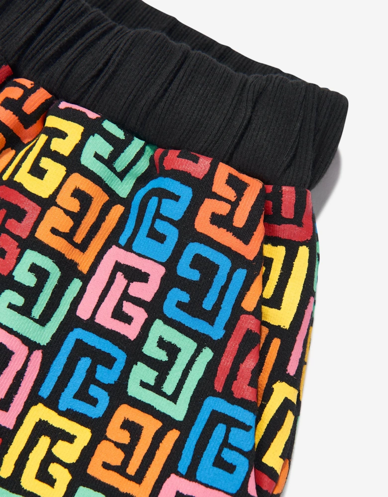 Kids Monogram Shorts in Multicolour