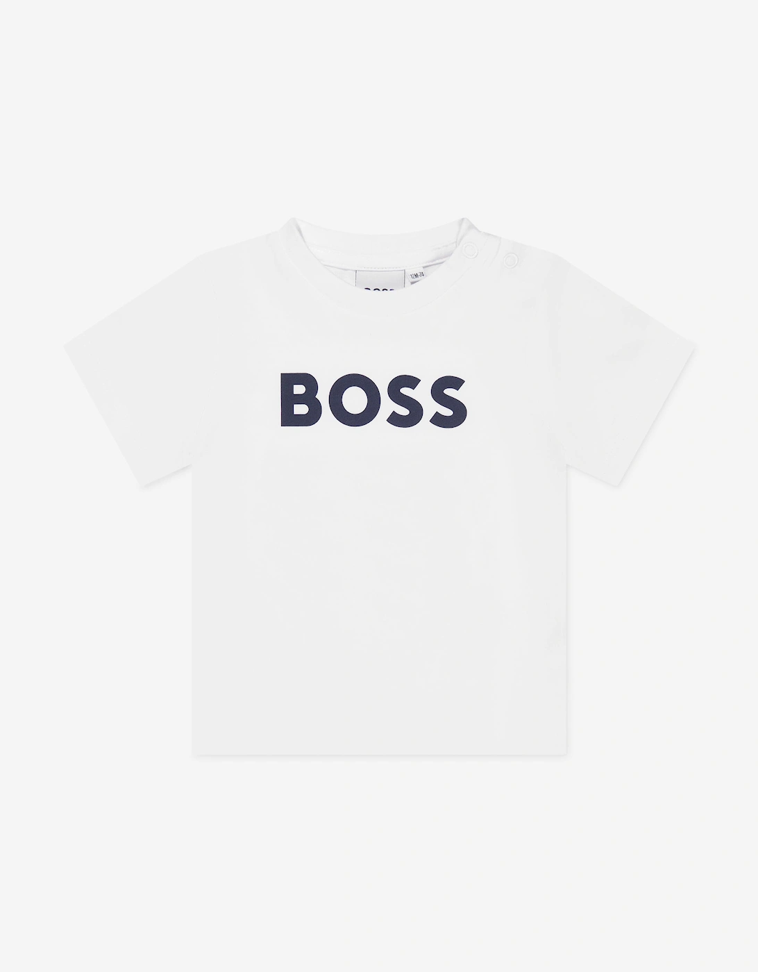 BOSS Baby Boys Logo T-Shirt in White, 5 of 4