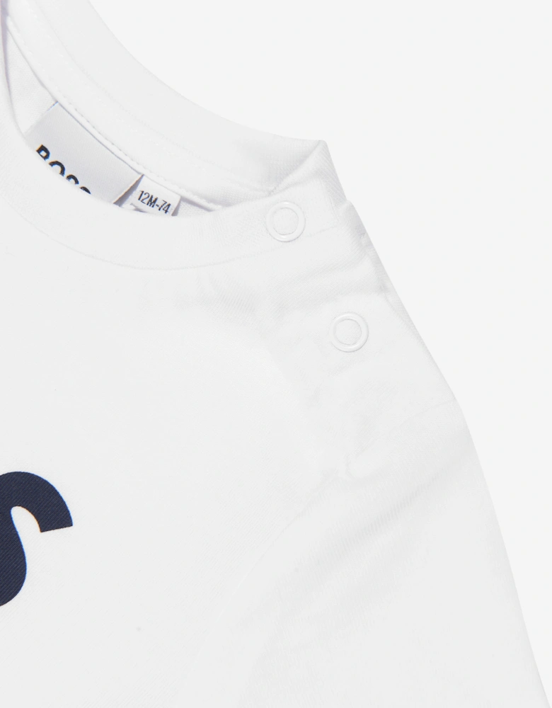 BOSS Baby Boys Logo T-Shirt in White