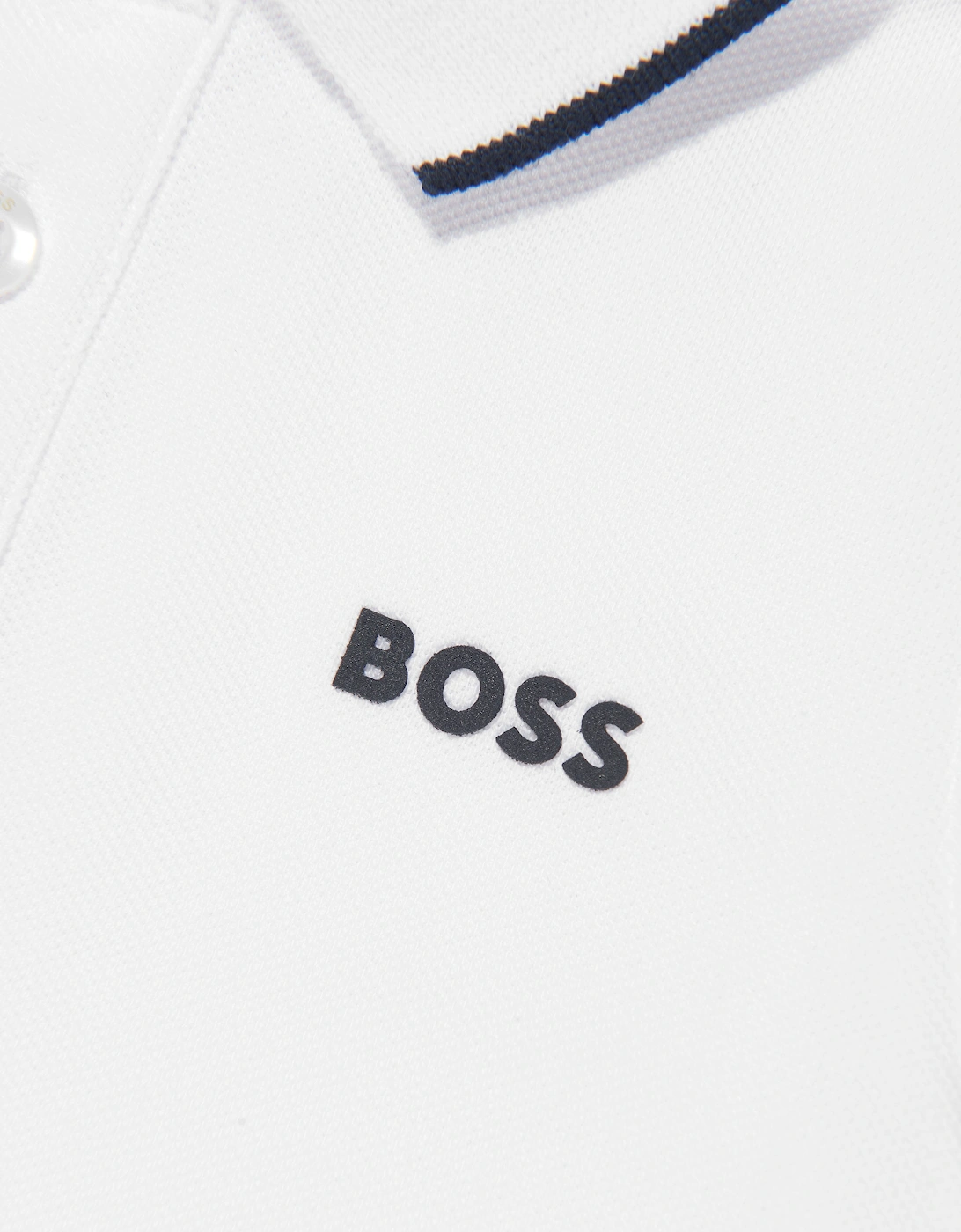 BOSS Baby Boys Logo Polo Shirt in White