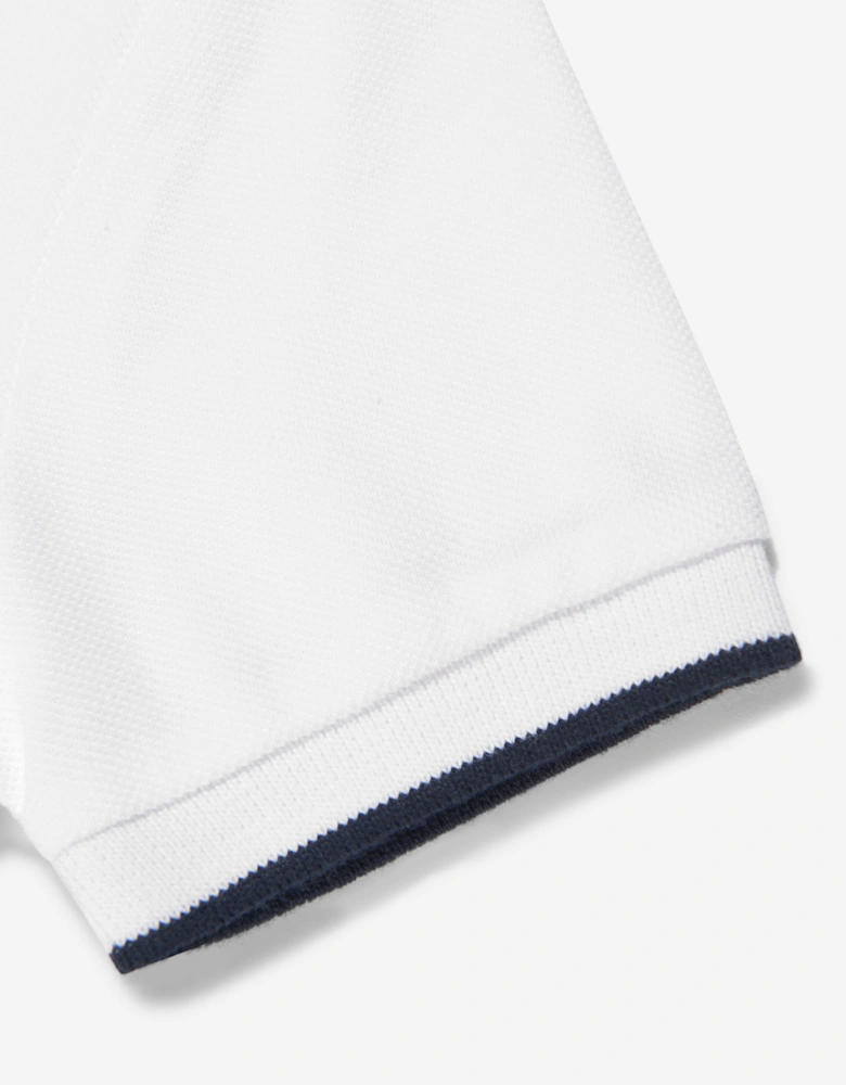 BOSS Baby Boys Logo Polo Shirt in White
