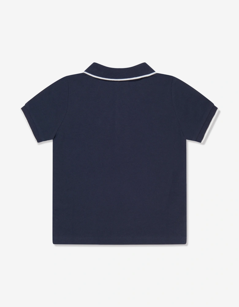 BOSS Baby Boys Logo Polo Shirt in Navy