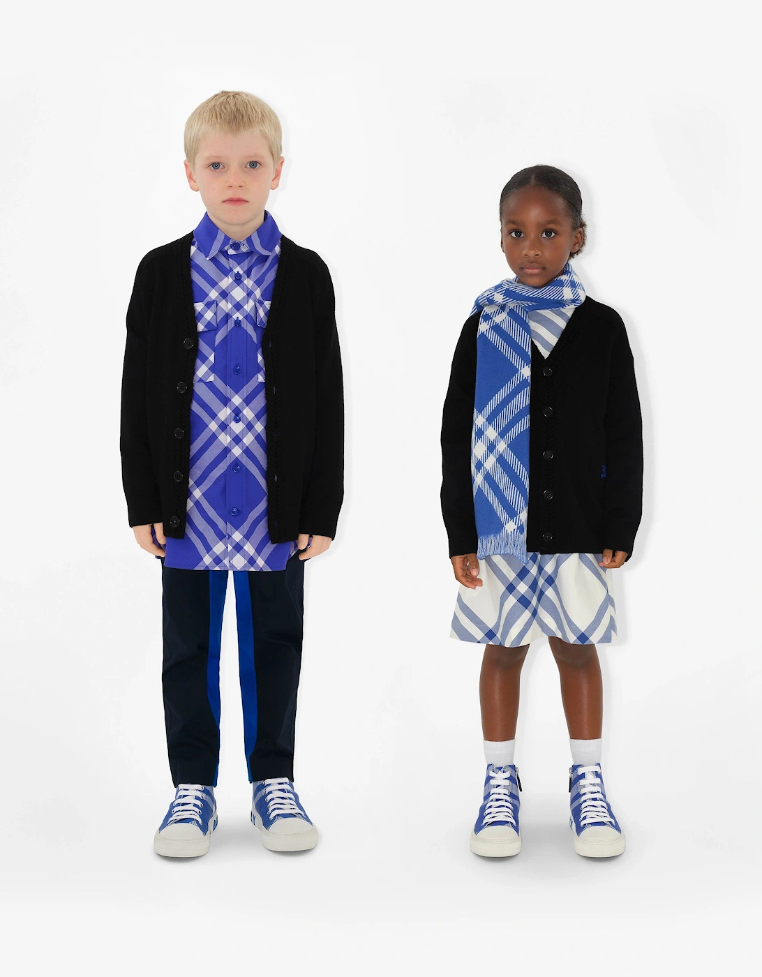 Boys Wool Knit Graham Cardigan in Black