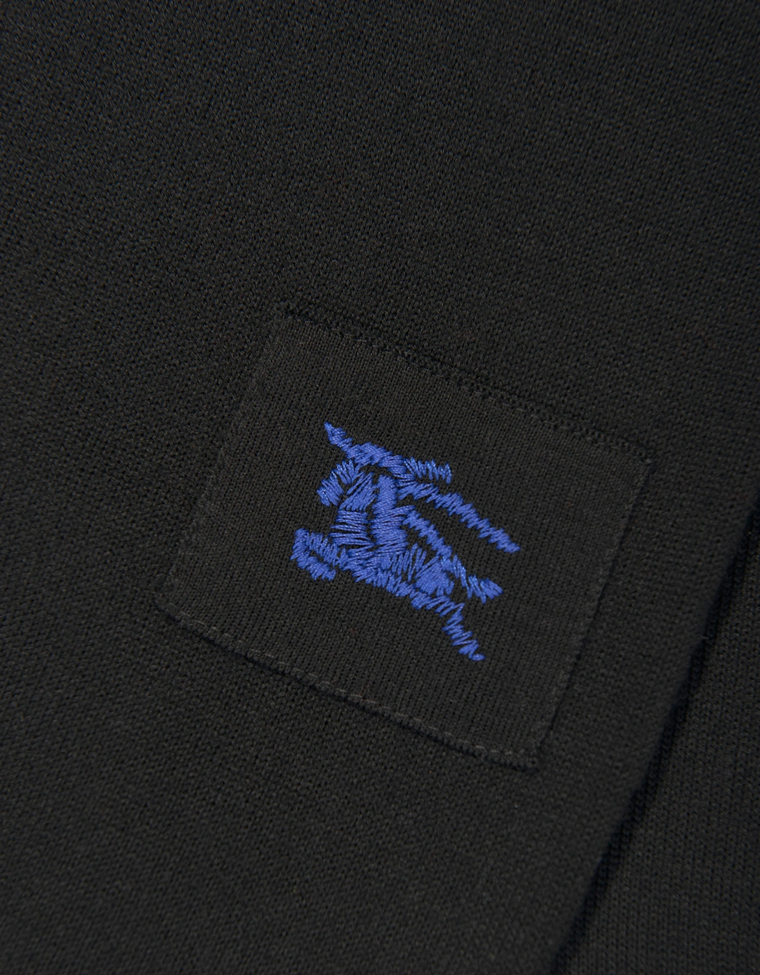 Boys Wool Knit Graham Cardigan in Black