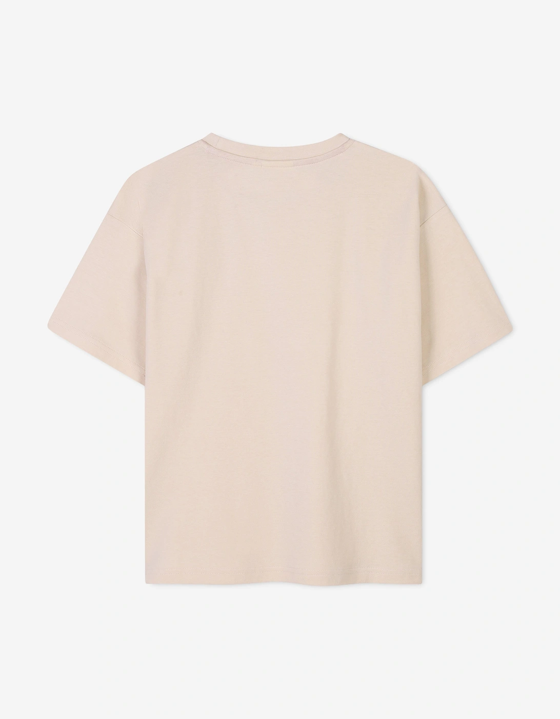 Boys Zip Pocket Logo T-Shirt in Beige