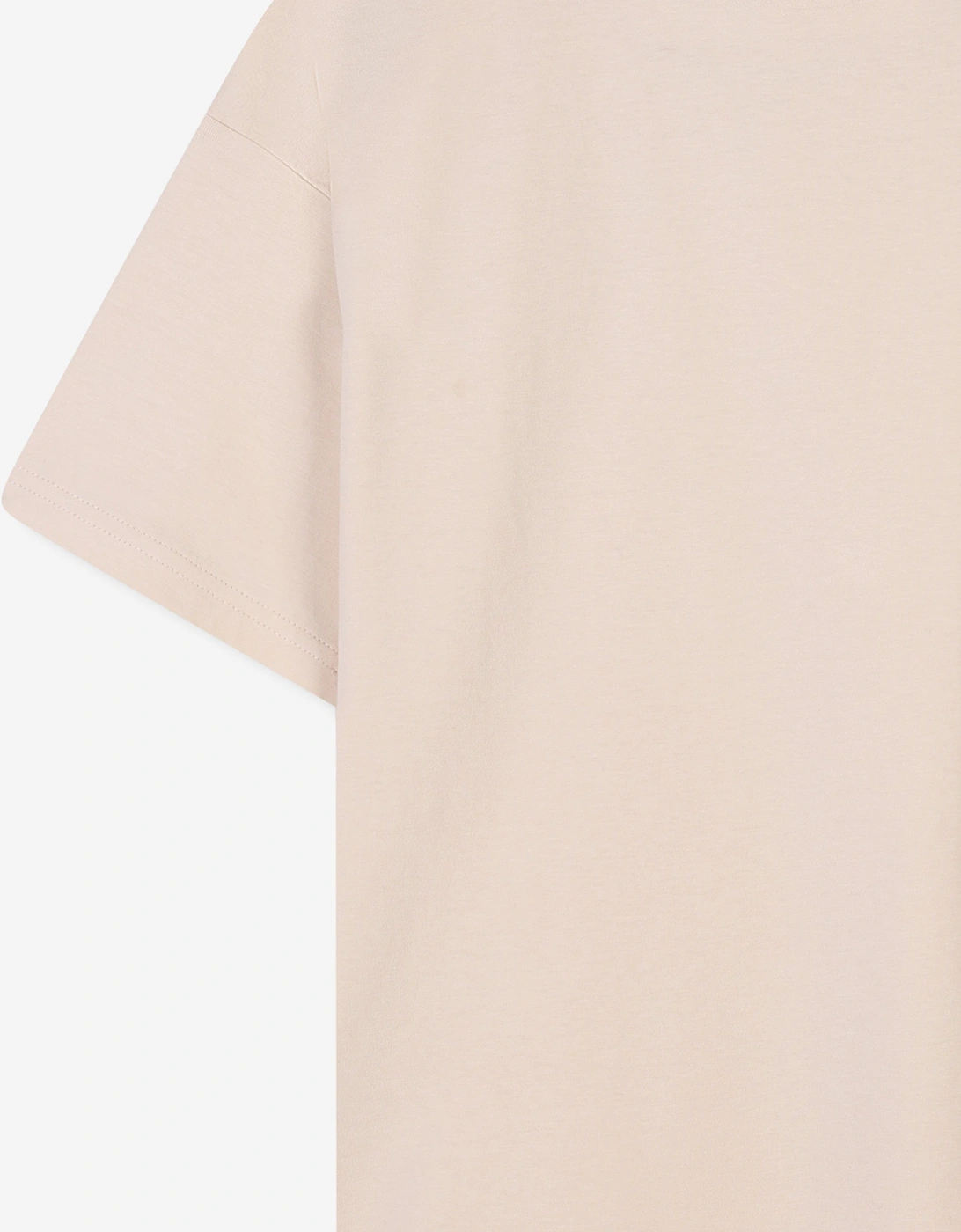 Boys Zip Pocket Logo T-Shirt in Beige