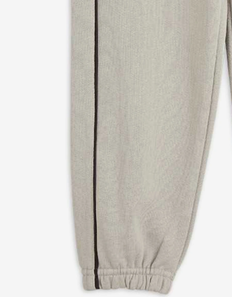 Boys Plain Piping Joggers in Grey