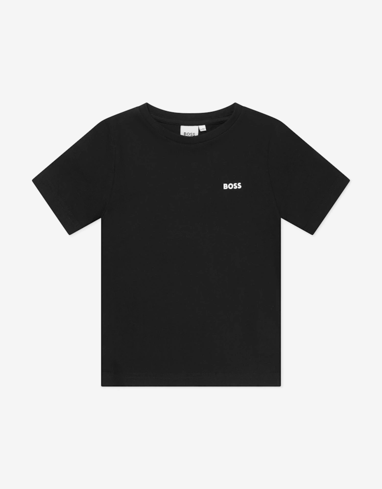 BOSS Boys Logo T-Shirt in Black