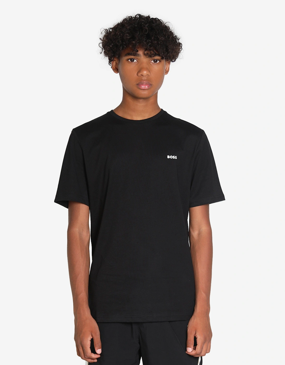 BOSS Boys Logo T-Shirt in Black