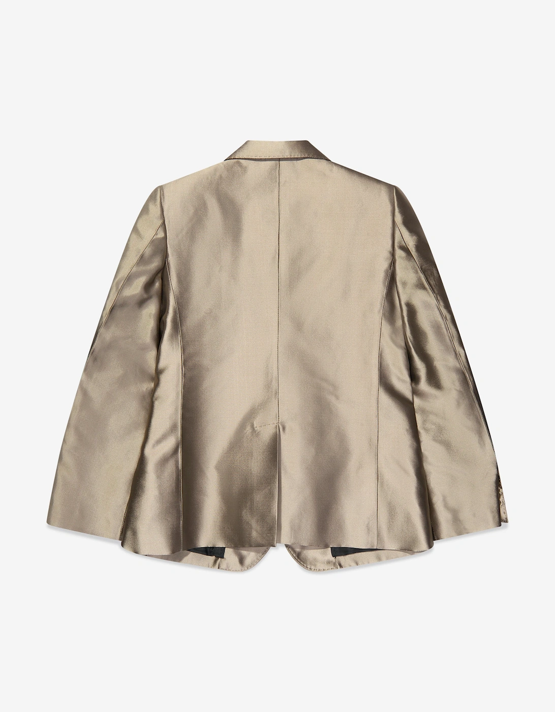 Boys Silk Blazer in Gold