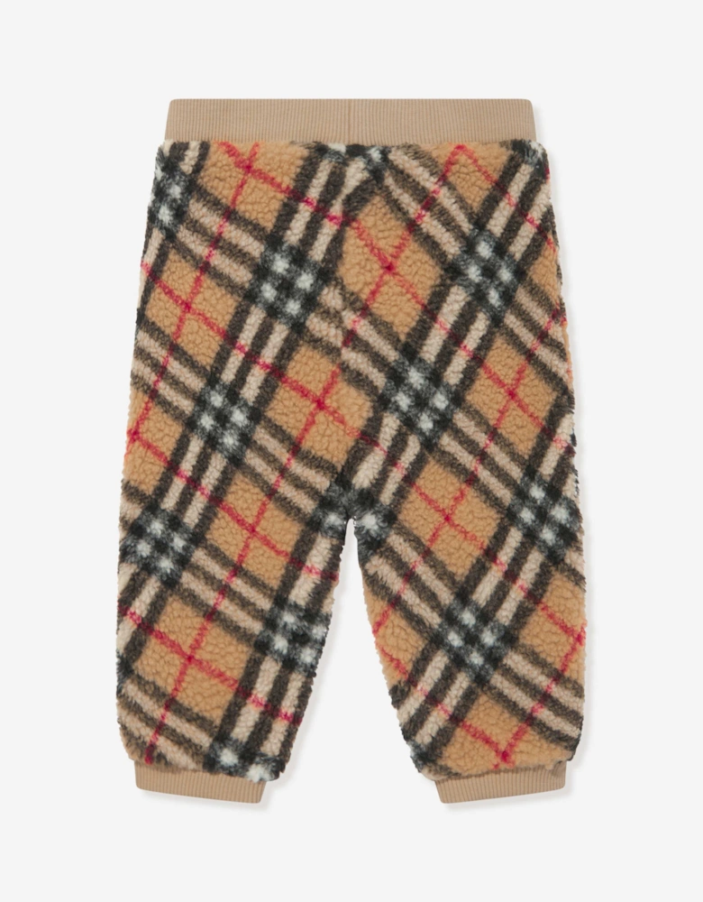 Baby Boys Archive Check Edgar Joggers in Beige