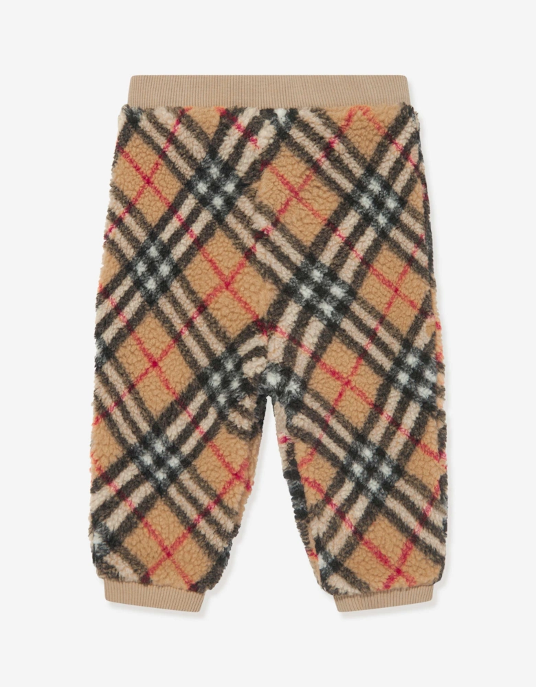 Baby Boys Archive Check Edgar Joggers in Beige