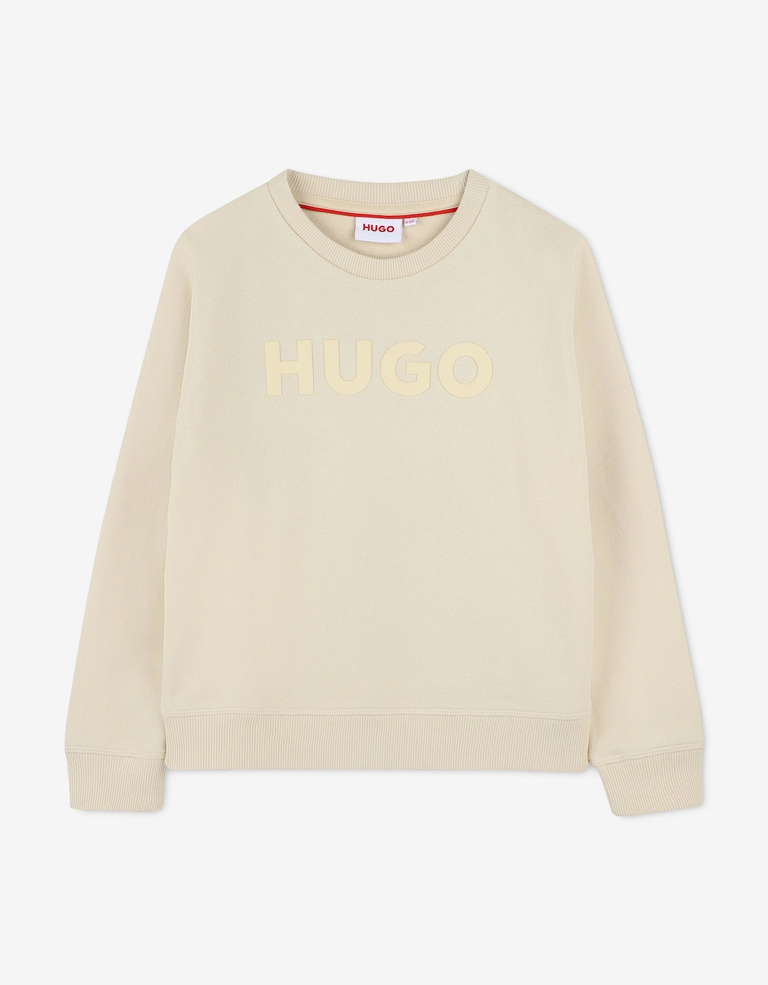 Boys Logo Print Sweatshirt in Beige, 5 of 4
