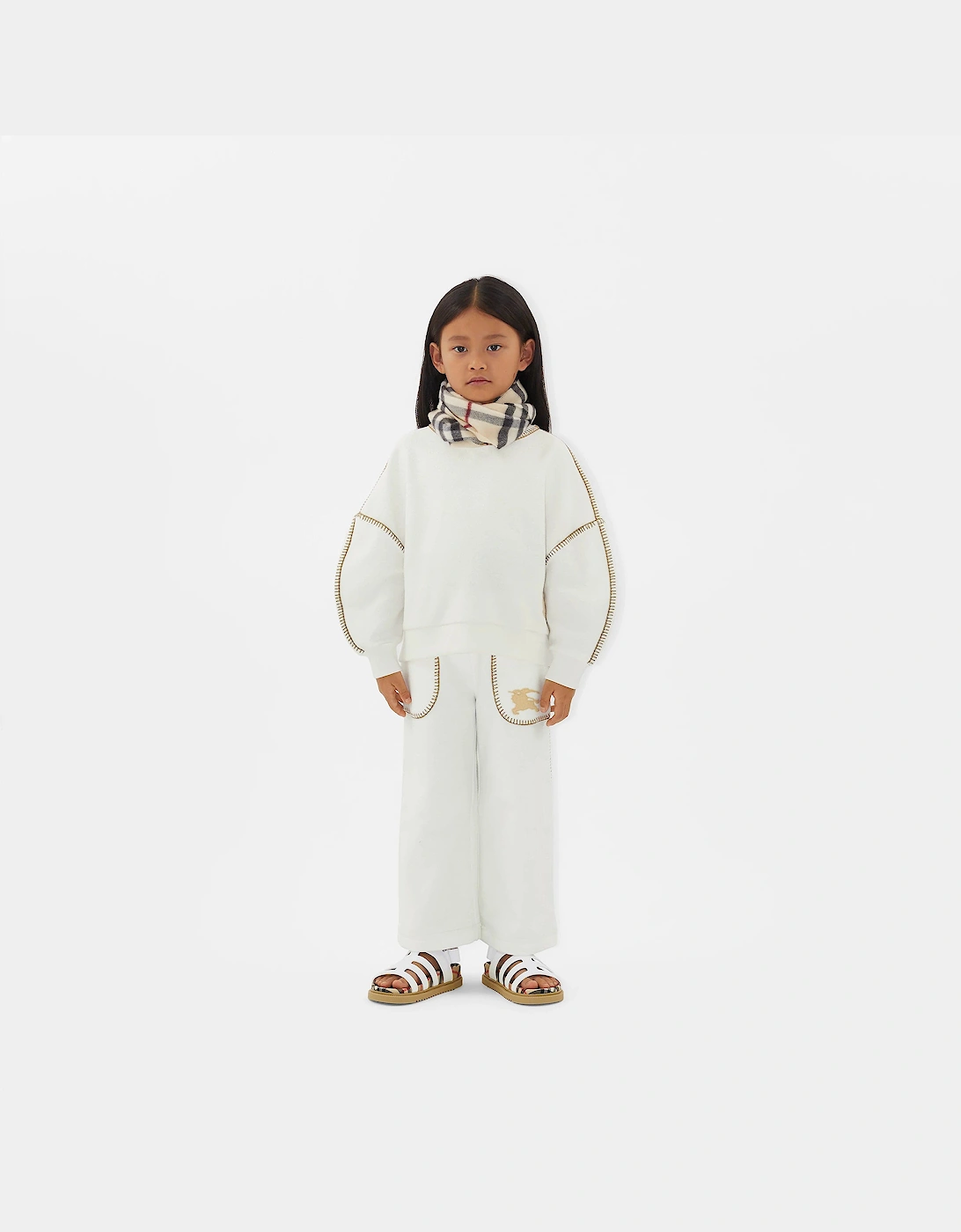 Girls Aubrey Trousers in White