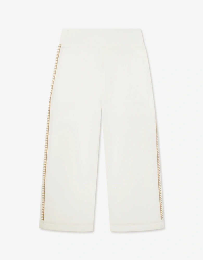 Girls Aubrey Trousers in White