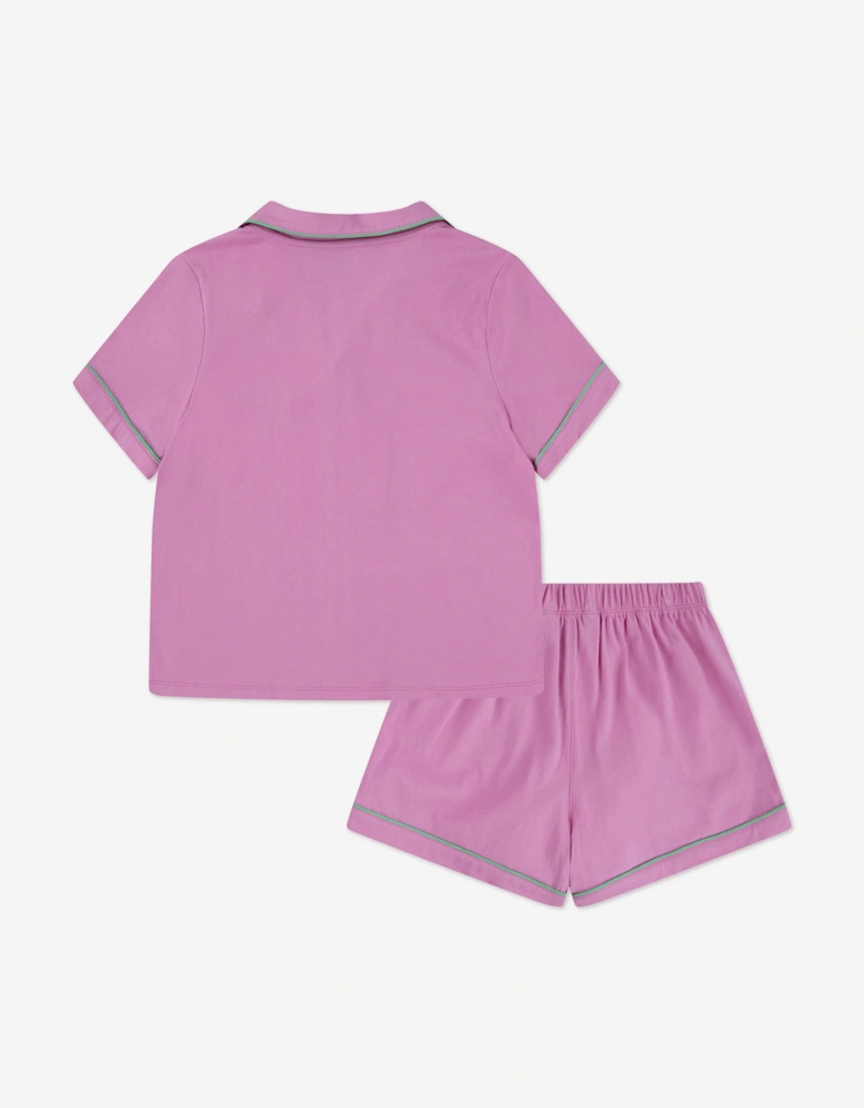 Girls Short Pyjamas Set in Pink