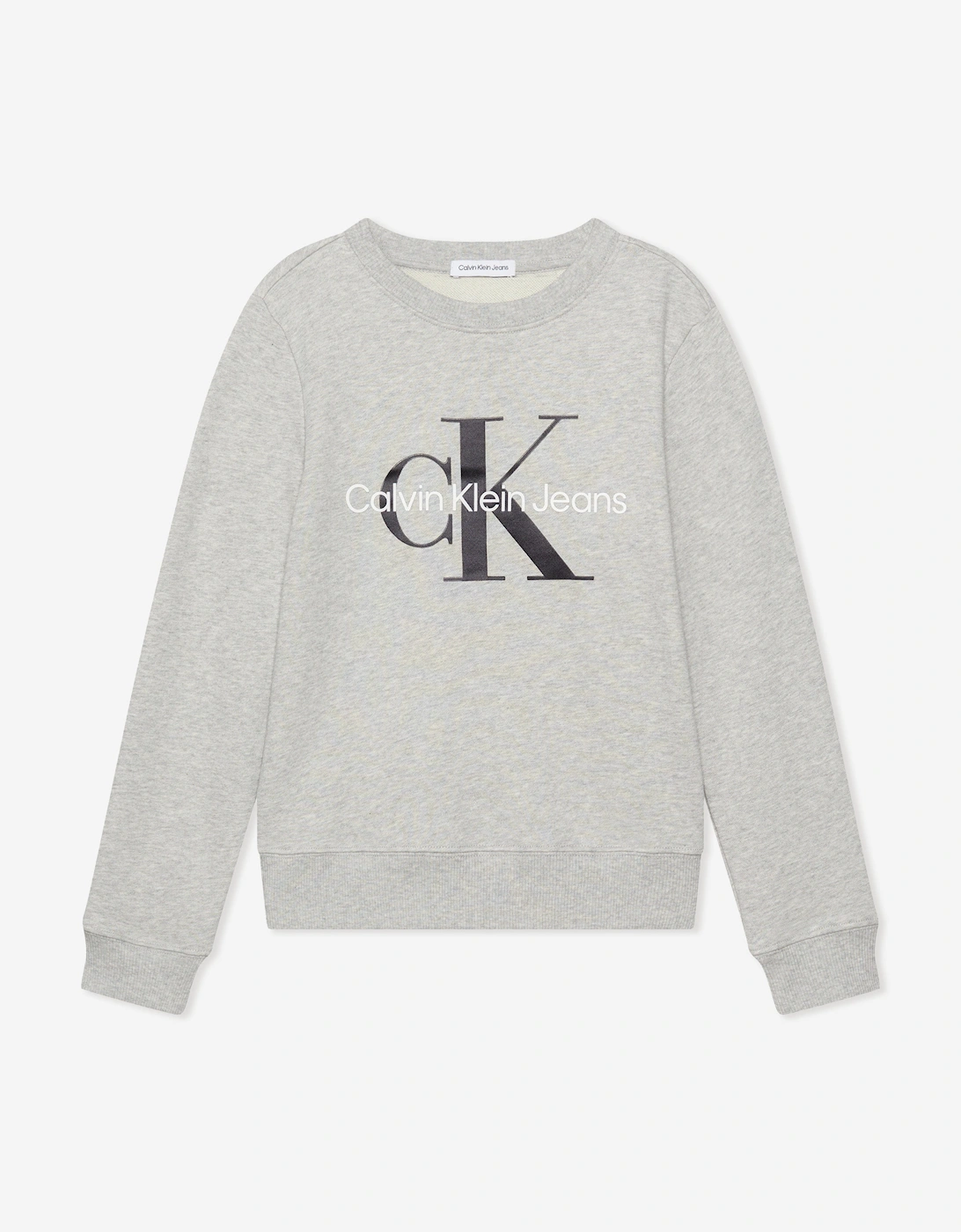 Kids Monogram Logo Sweasthirt in Grey, 5 of 4