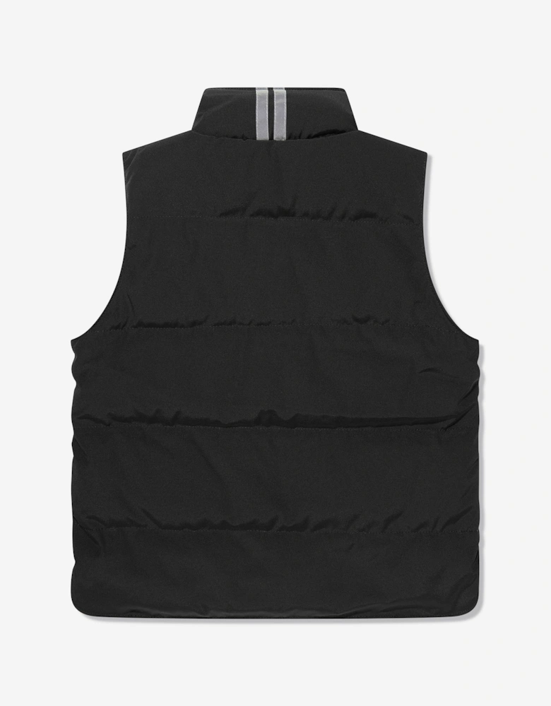 Kids Down Padded Vanier Gilet in Black