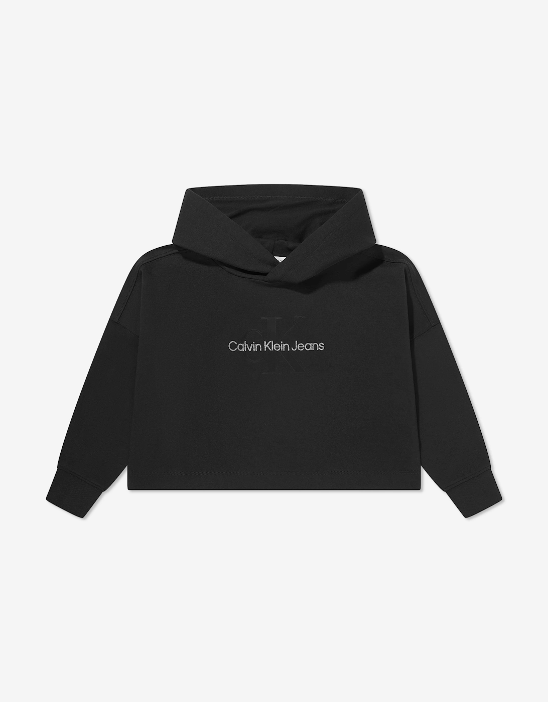 Girls Glitter Monogram Hoodie in Black, 5 of 4