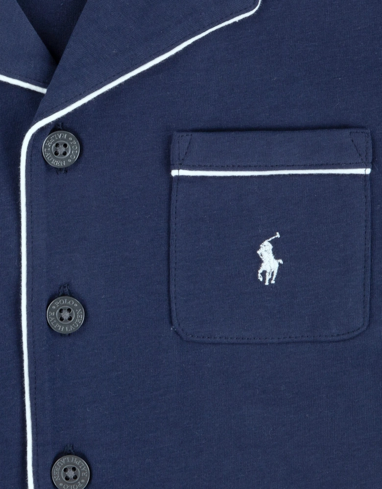 Girls Short Pyjamas Set in Navy