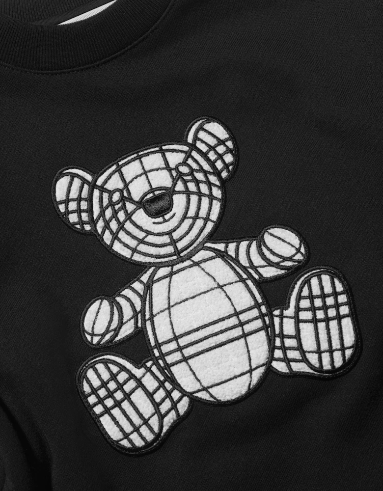 Baby Girls Long Sleeve Mini Talbot Dress In Black