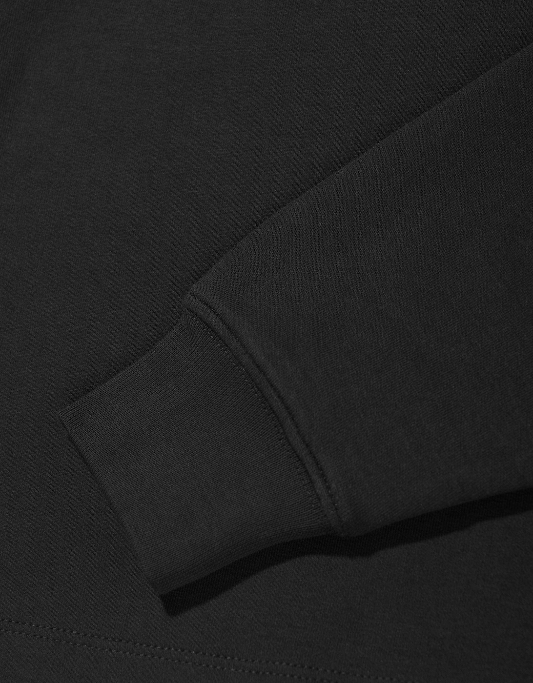 Girls Glitter Monogram Hoodie in Black