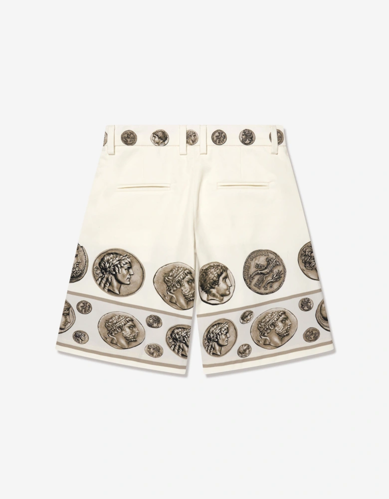 Boys Bermuda Shorts in Ivory