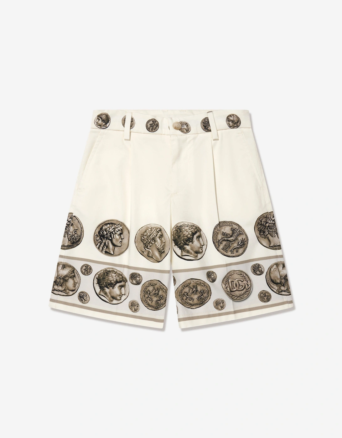 Boys Bermuda Shorts in Ivory, 6 of 5