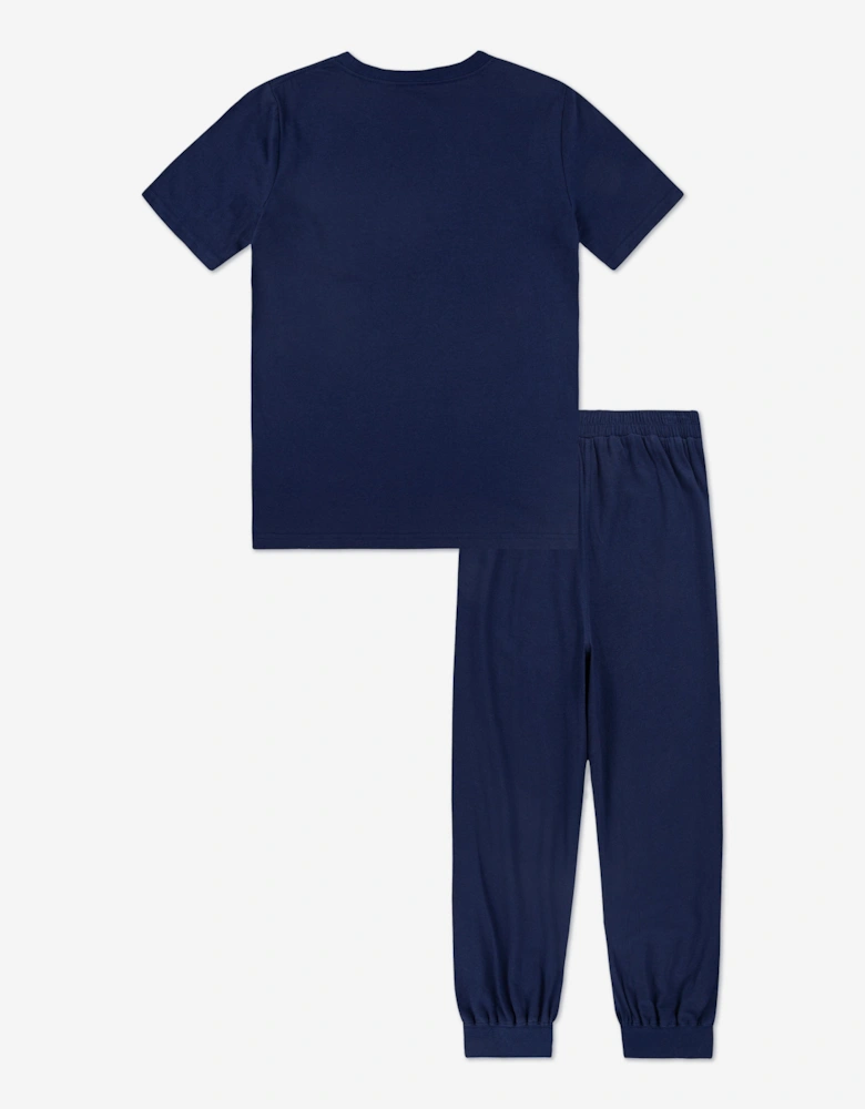 Boys T-Shirt and Joggers Set in Navy