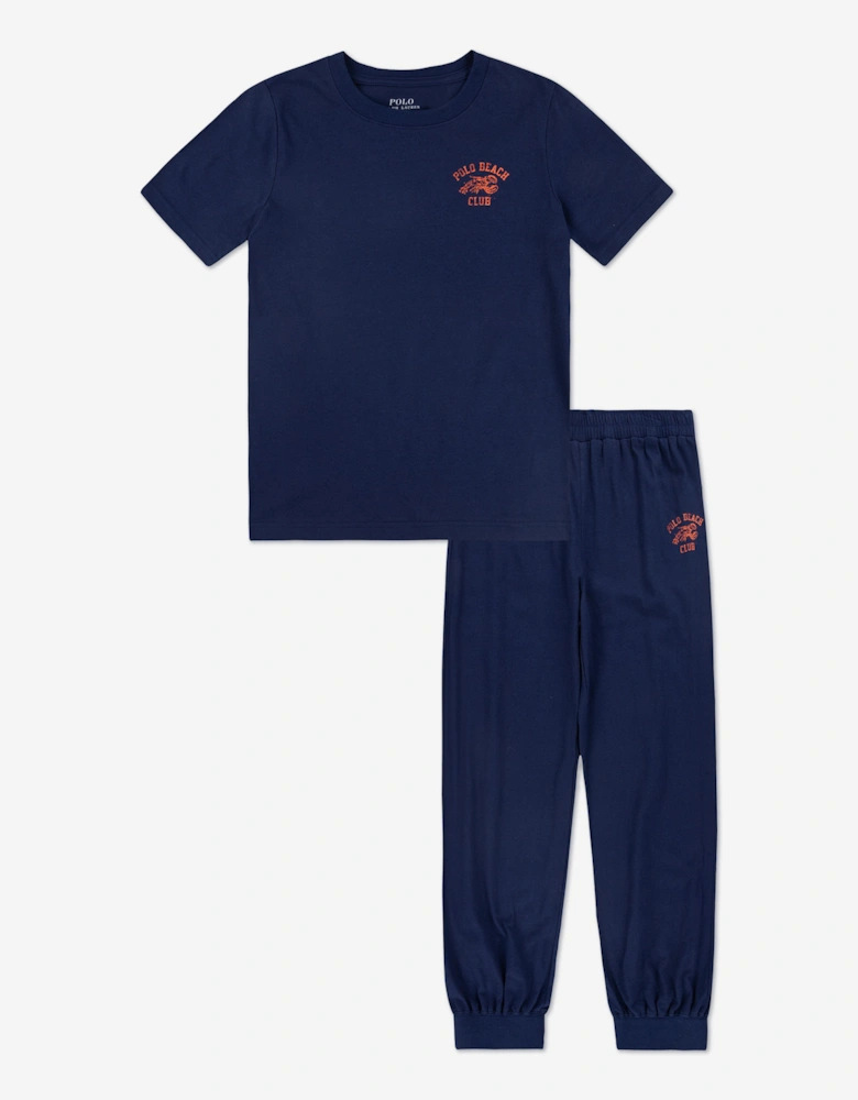 Boys T-Shirt and Joggers Set in Navy