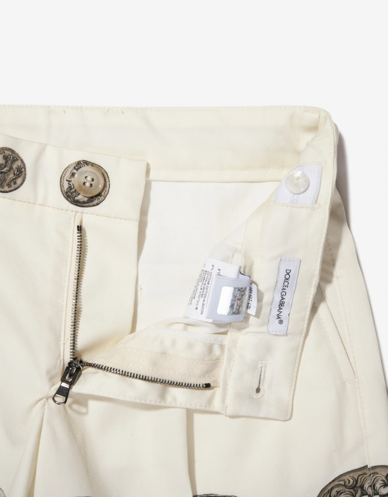 Boys Bermuda Shorts in Ivory