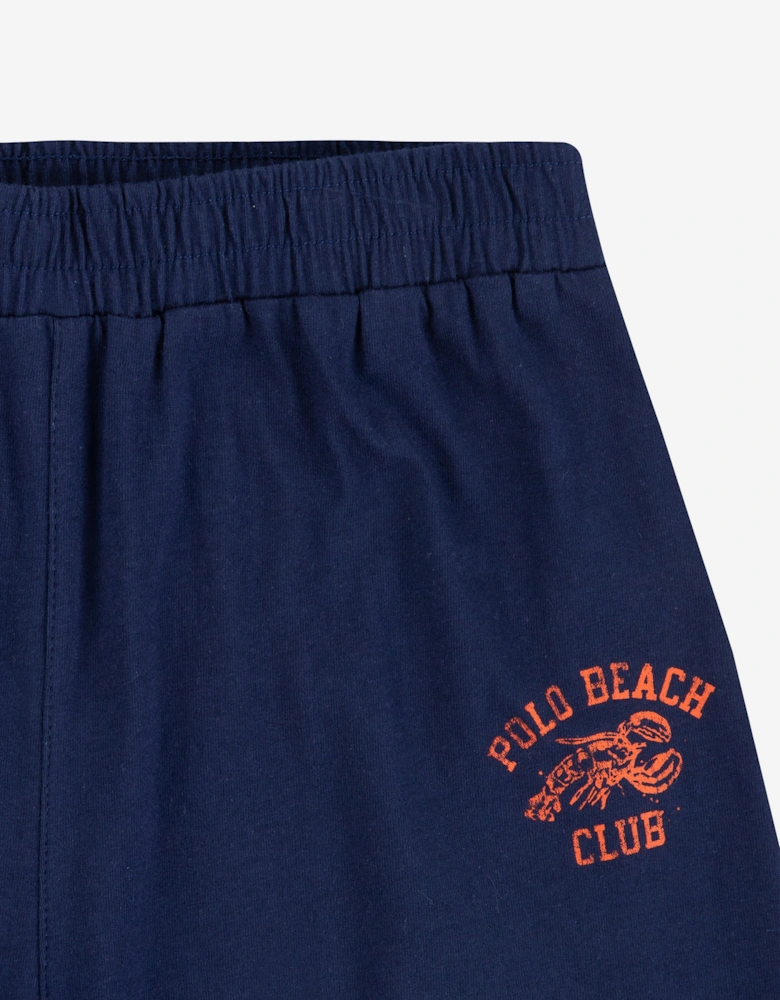 Boys T-Shirt and Joggers Set in Navy