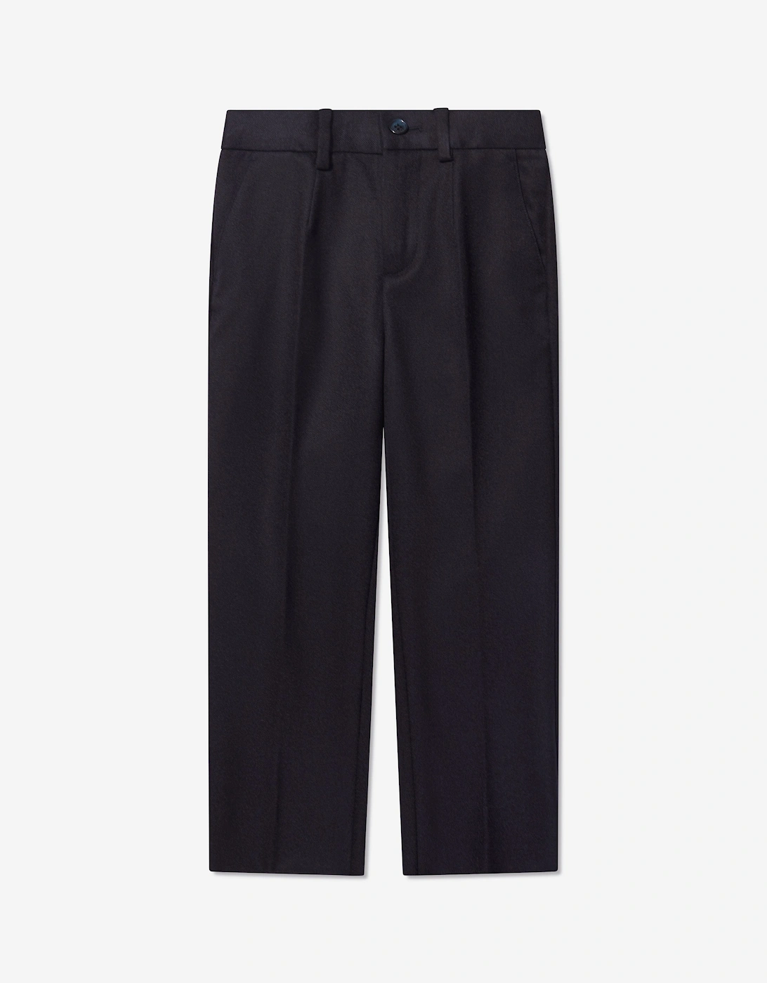 Boys Slim Fit Trousers in Navy, 5 of 4