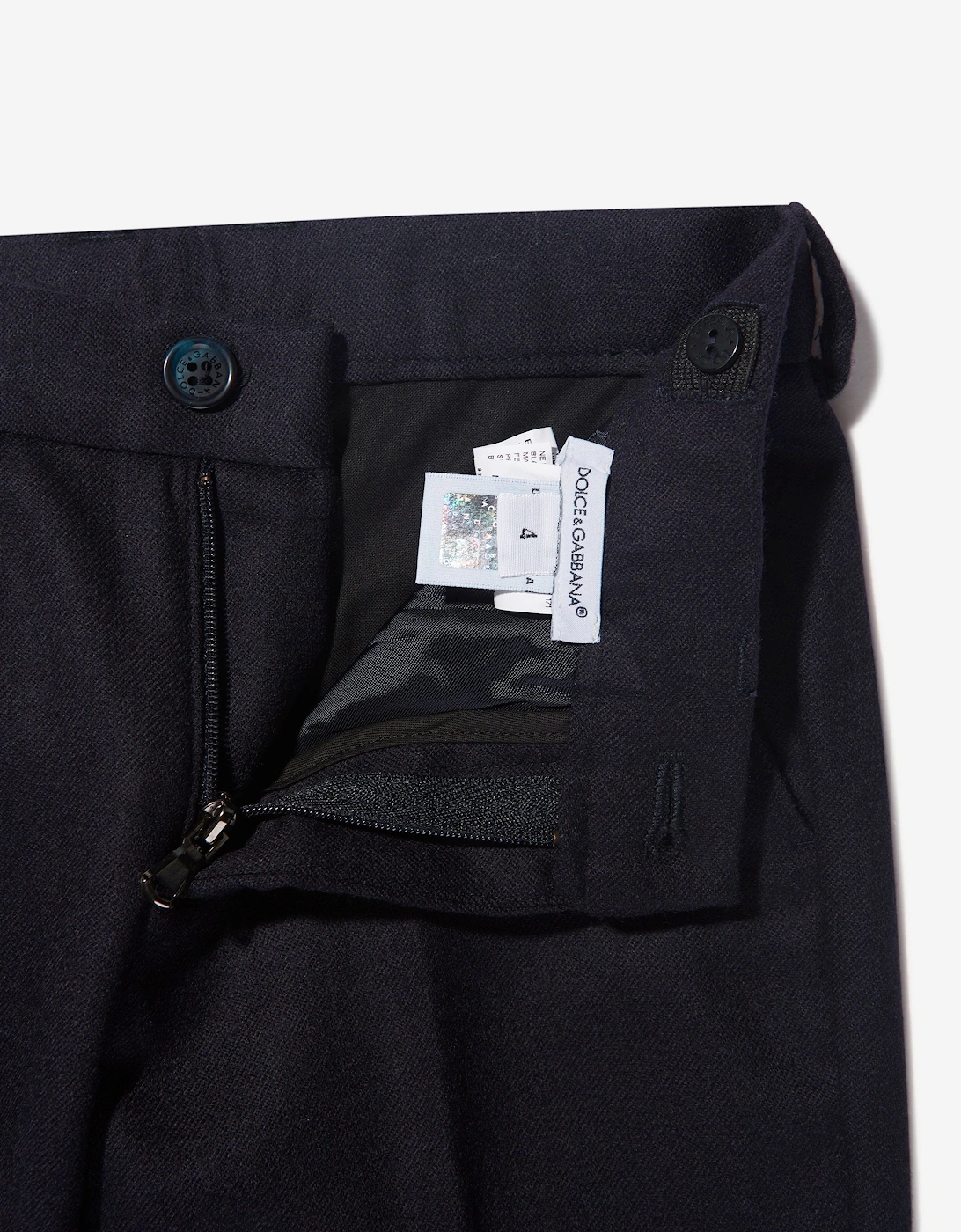 Boys Slim Fit Trousers in Navy