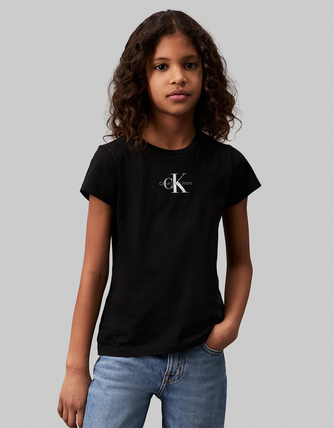 Girls Monogram Logo T-Shirt, 5 of 4