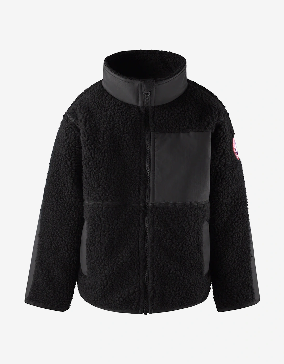 Kids Simcoe Fleece Jacket in Black, 5 of 4
