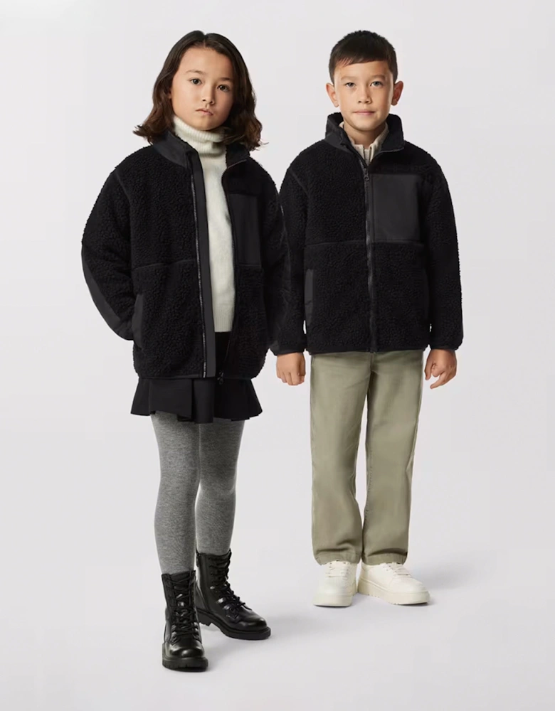 Kids Simcoe Fleece Jacket in Black