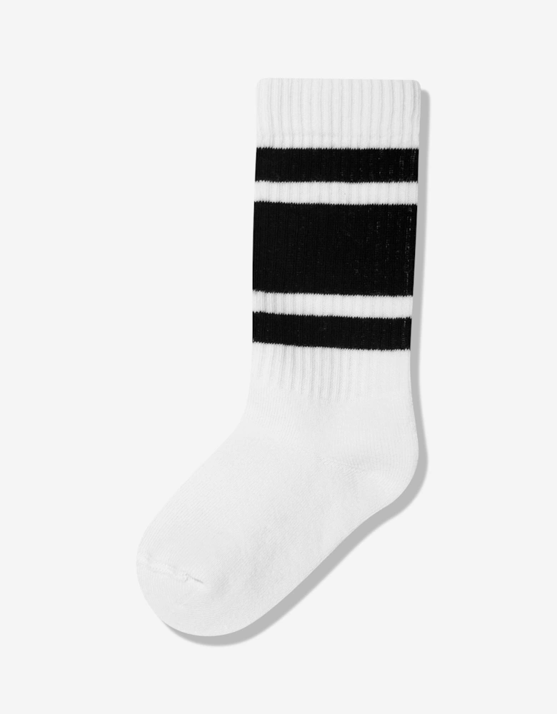 Boys Logo Socks in White