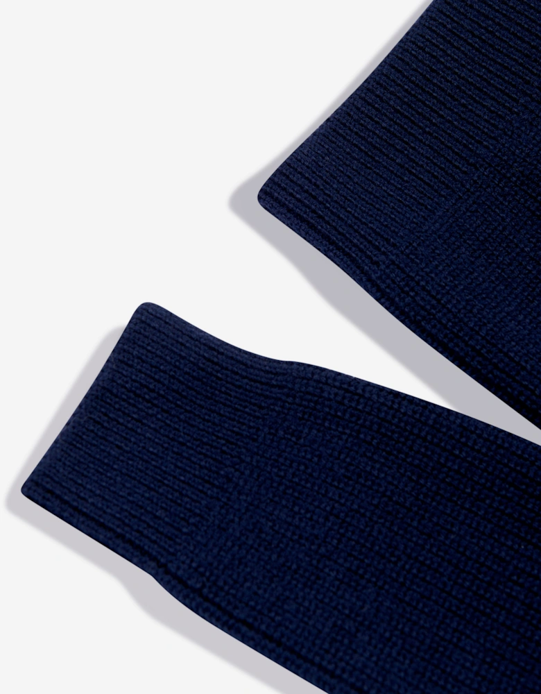 Girls Wool Logo Jumper in Navy