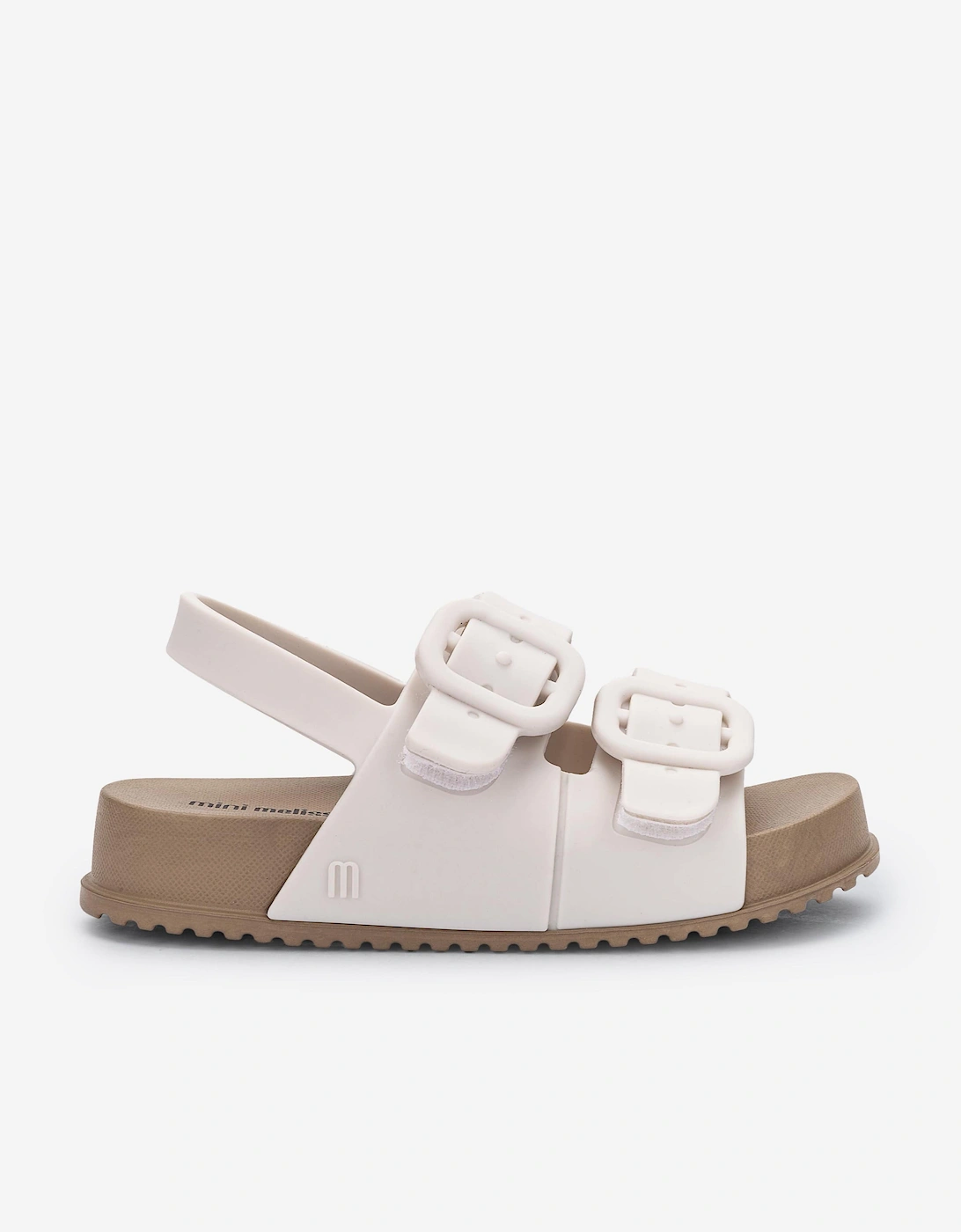 Girl's Mini Melissa Girls Cozy Sandals in White - Size: 9