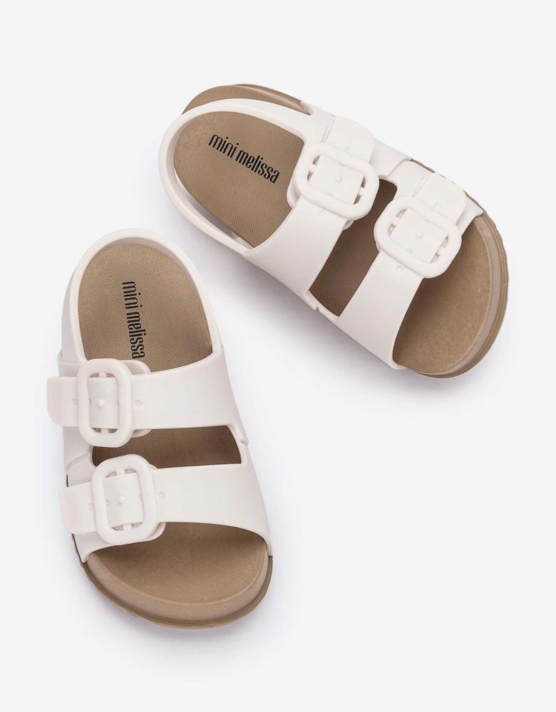Girls Cozy Sandals in White