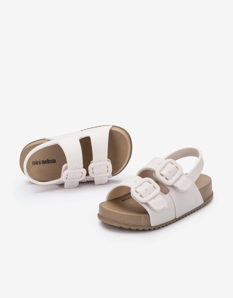 Girls Cozy Sandals in White