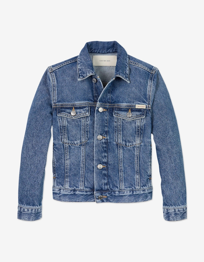 Boys Denim Trucker Jacket in Blue