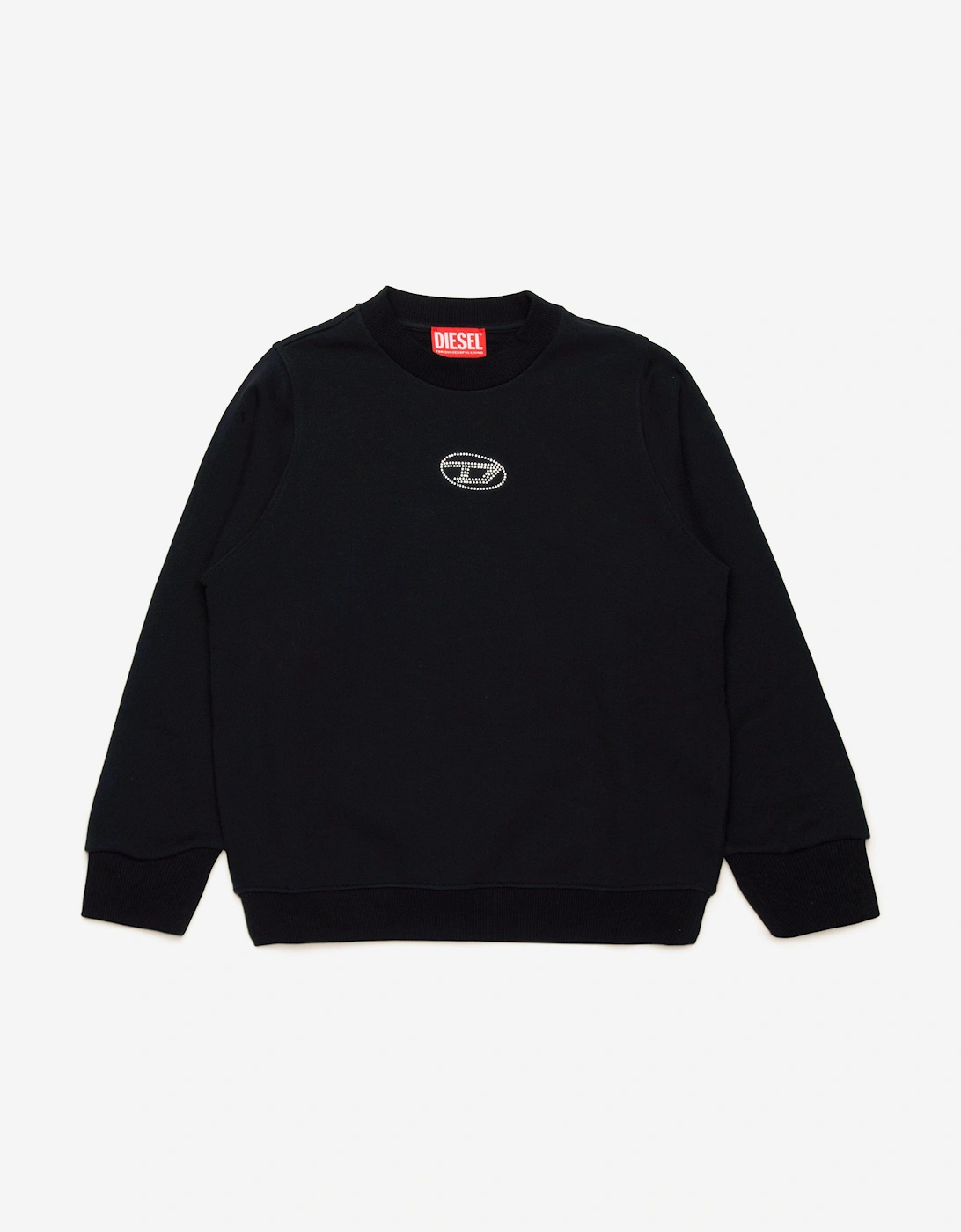 Girls Slemby Logo Sweatshirt in Black, 5 of 4