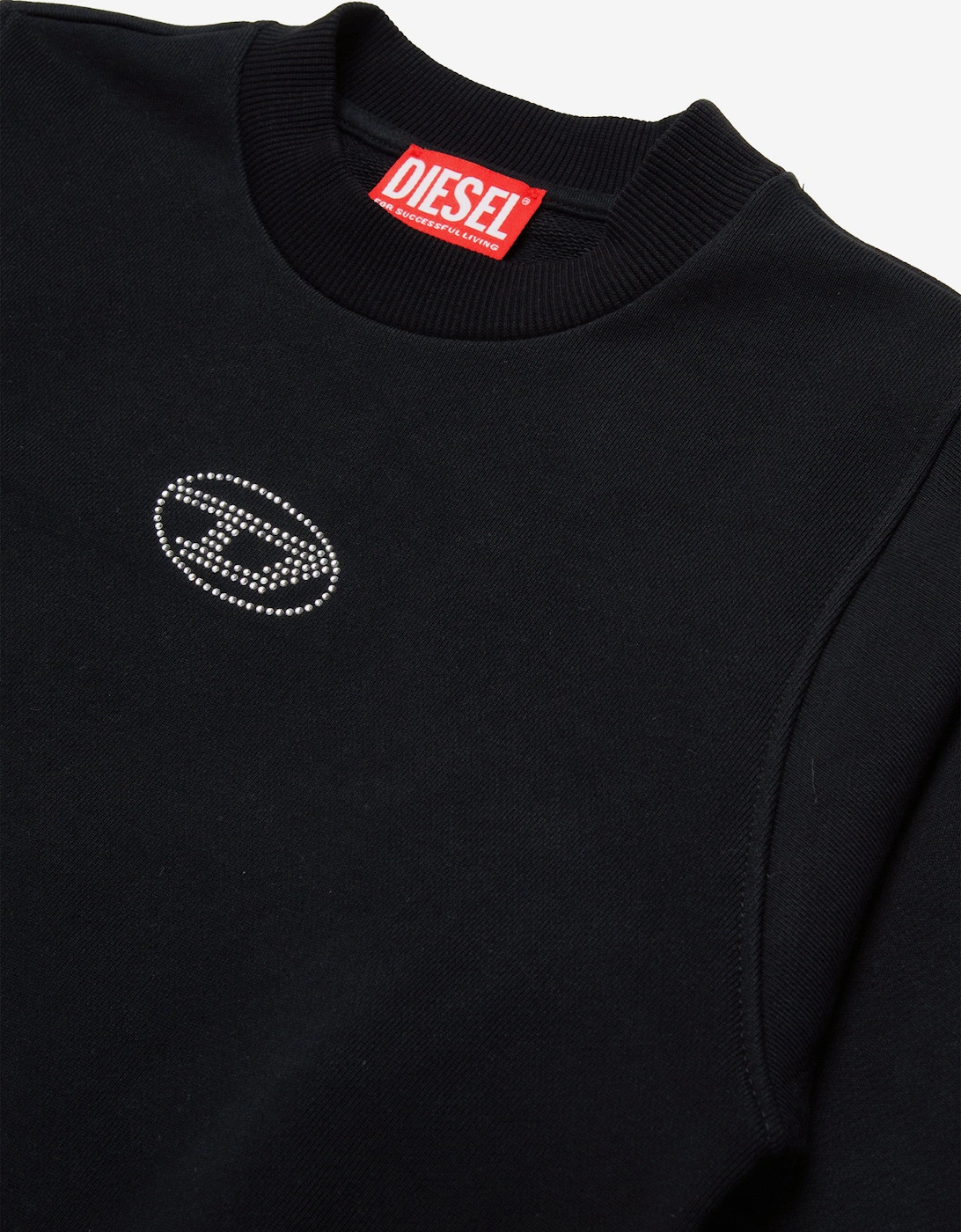 Girls Slemby Logo Sweatshirt in Black
