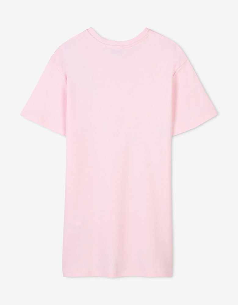 Girls Disney Snapshot Bag Print Dress in Pink