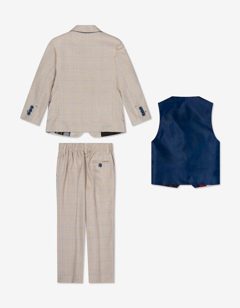 Boys Caridi Suit in Beige