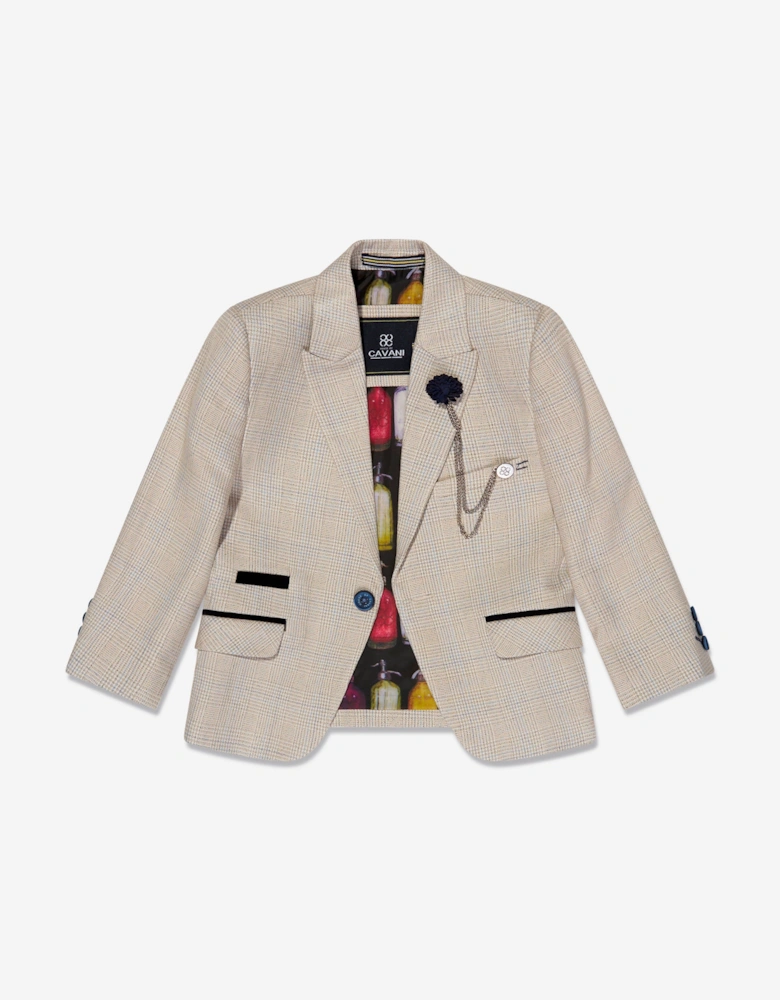 Boys Caridi Suit in Beige