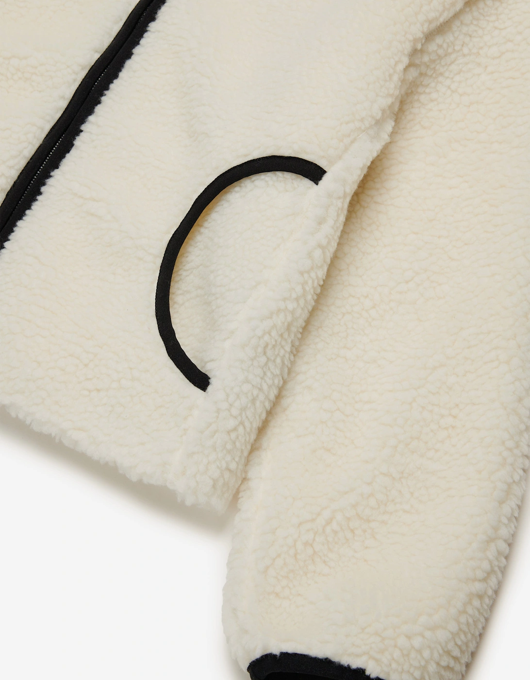 Girls Polar Fleece Jacket in Ivory